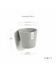 Hanging pot Amsterdam Wall White Grey Amsterdam wall pot