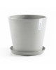 Amsterdam round pot 30 White Grey Amsterdam pot 