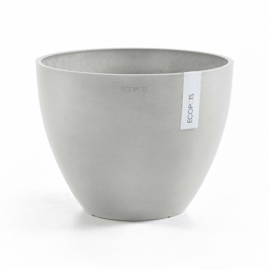 Antwerp round pot 40 White Grey Antwerp pot 