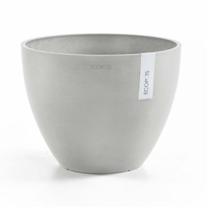 Antwerp round pot 50 White Grey