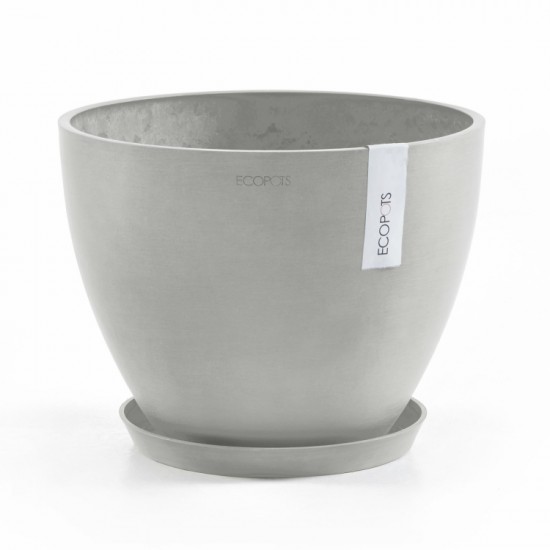 Antwerp round pot 50 White Grey Antwerp pot 