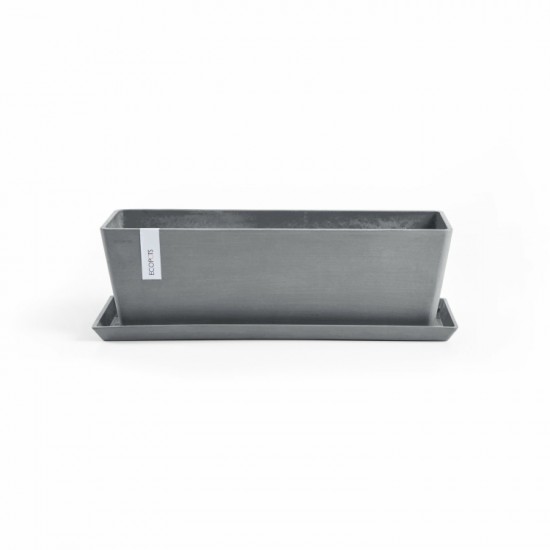 Rectangular planter Bruges 45 Blue Grey Renctangular bruges