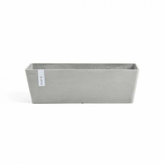 Rectangular planter Bruges 55 White Grey Renctangular bruges