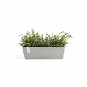 Rectangular planter Bruges 55 White Grey