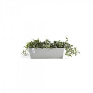 Rectangular planter Bruges 55 White Grey