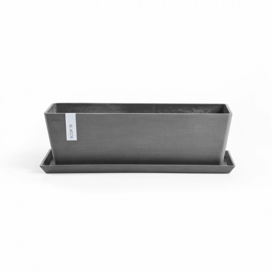 Rectangular planter Bruges 65 Grey Renctangular bruges