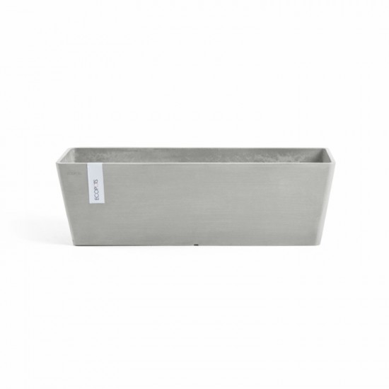 Rectangular planter Bruges 65 White Grey Renctangular bruges