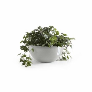 Round bowl pot Brussels 25 White Grey