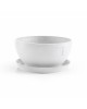 Round bowl pot Brussels 25 Pure White Brussels pot 