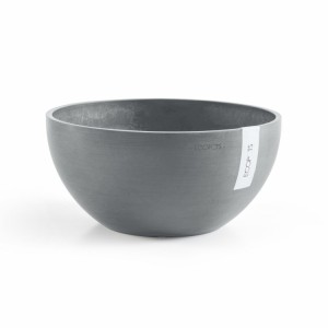 Round bowl pot Brussels 30 Blue Grey