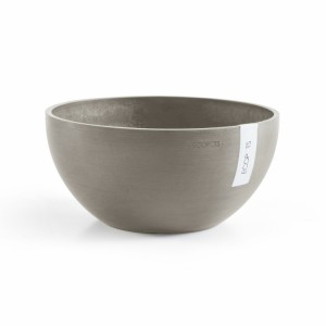 Round bowl pot Brussels 30 Taupe