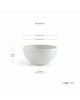 Round bowl pot Brussels 30 Pure White Brussels pot 