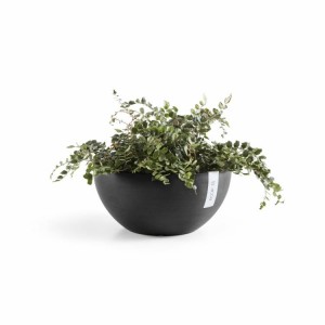 Round bowl pot Brussels 35 Dark Grey