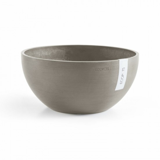 Round bowl pot Brussels 35 Taupe Brussels pot 