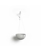 Hanging bowl Brussels 33 White Grey Hanging pot brussels