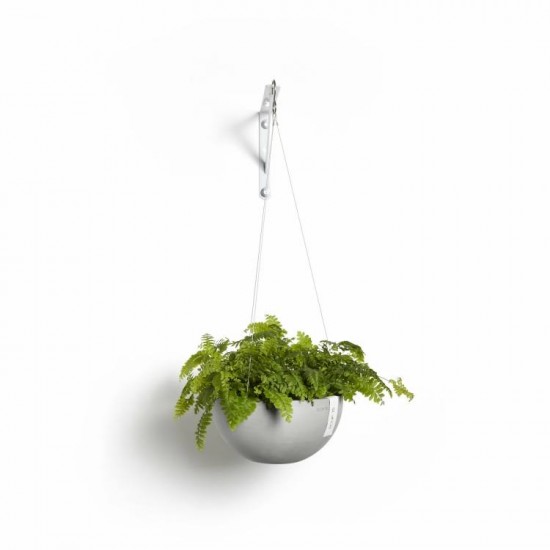 Hanging bowl Brussels 33 White Grey Hanging pot brussels