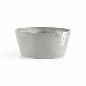 Frankfurt round pot 40 White Grey