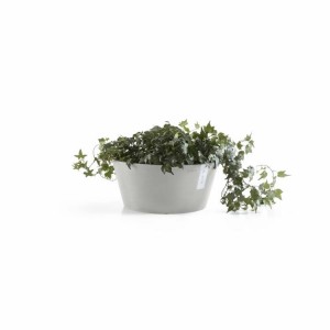 Frankfurt round pot 40 White Grey