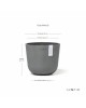 Oslo Mini small pot 16 Grey Small pots