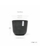 Oslo Mini small pot 19 Dark Grey Small pots