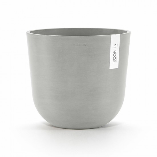 Oslo round pot 25 White Grey Oslo pot 