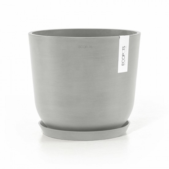 Oslo round pot 25 White Grey Oslo pot 