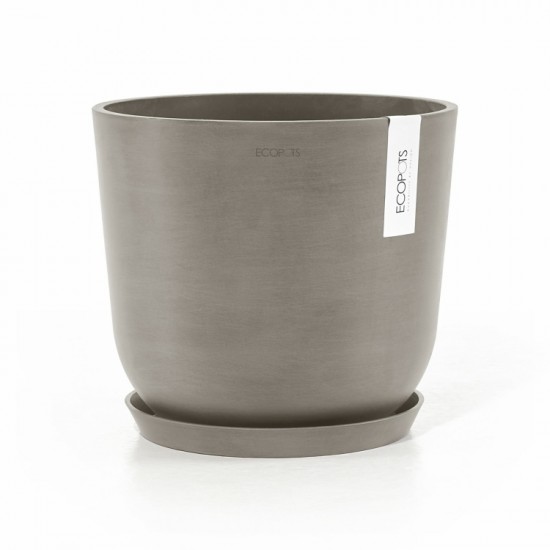 Oslo round pot 25 Taupe Oslo pot 