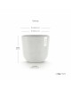 Oslo round pot 25 Pure White Oslo pot 