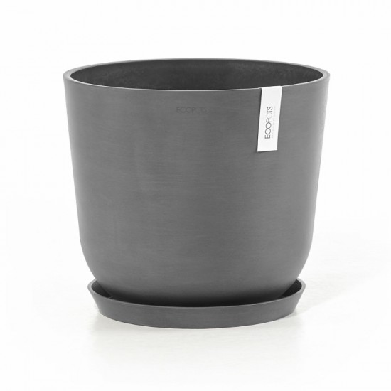 Oslo round pot 35 Grey Oslo pot 