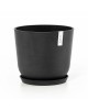 Oslo round pot 35 Dark Grey Oslo pot 