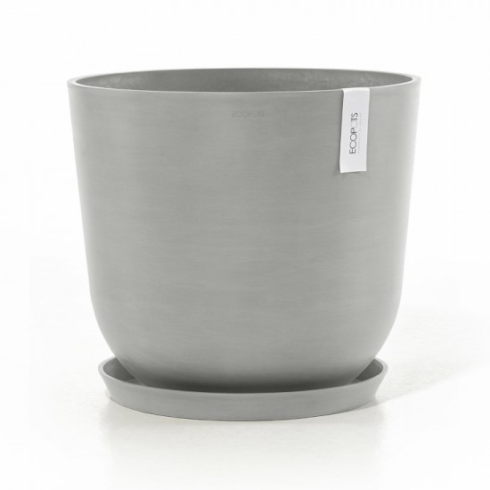 Oslo round pot 45 White Grey Oslo pot 