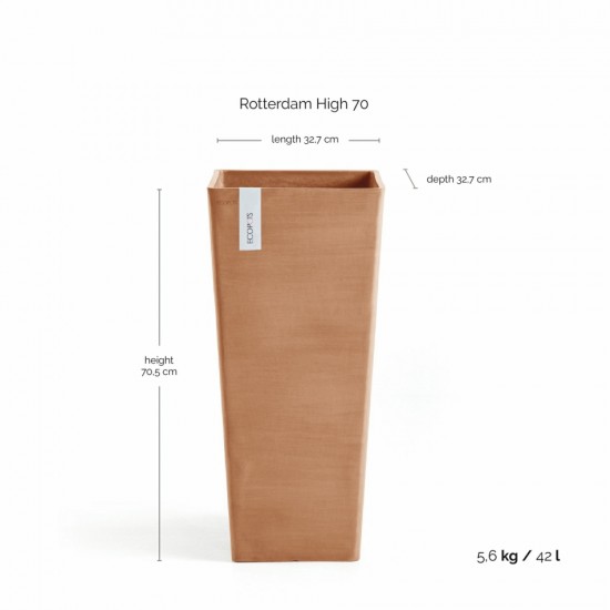 Γλάστρα Rotterdam High 70 Terracotta Γλάστρα rotterdam high