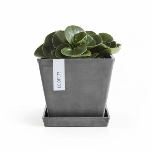 Rotterdam square pot 20 Grey