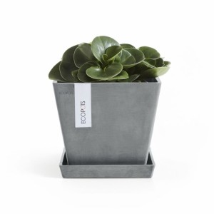 Rotterdam square pot 20 Blue Grey