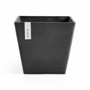 Rotterdam square pot 30 Dark Grey