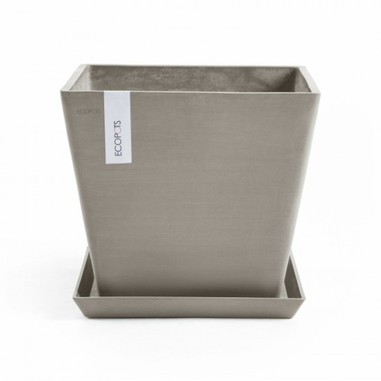 Rotterdam square pot 30 Taupe Rotterdam pot 