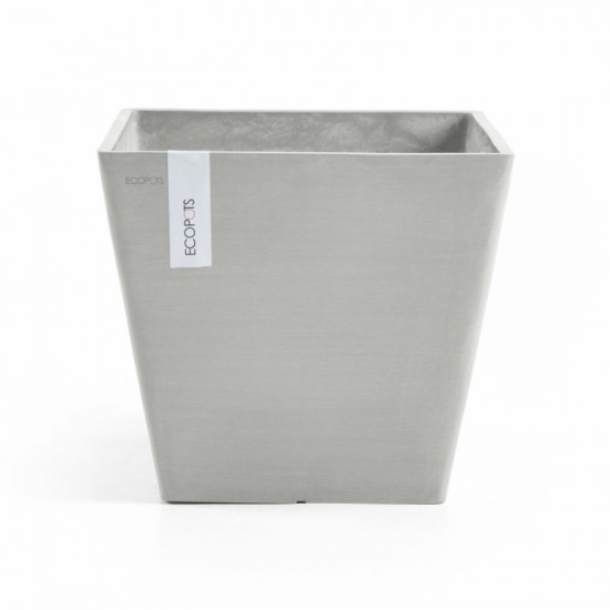 Rotterdam square pot 30 White Grey Rotterdam pot 