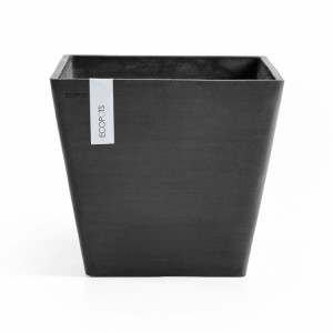 Rotterdam square pot 40 Dark Grey