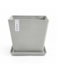 Rotterdam square pot 50 White Grey Rotterdam pot 