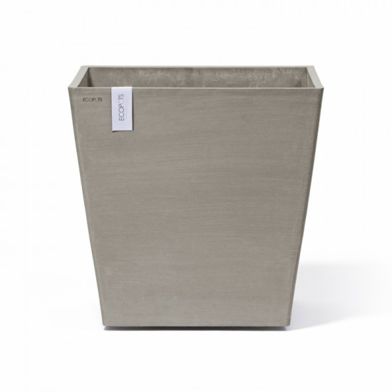 Rotterdam Wheels square pot 50 Taupe Rotterdam pot 