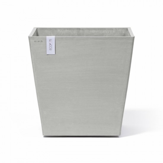 Rotterdam Wheels square pot 50 White Grey Rotterdam pot 