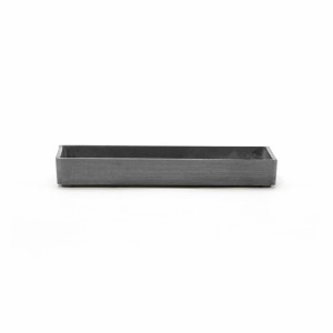 Saucer rectangular 20 Grey