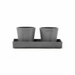 Saucer rectangular 20 Grey