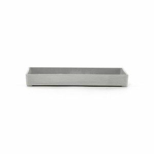 Saucer rectangular 25 White Grey