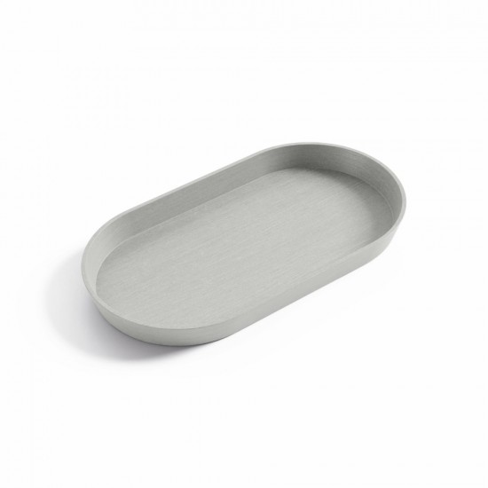 Saucer oval Tokyo 30 White Grey Oval saucers