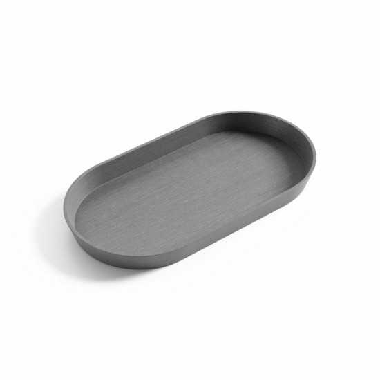 Saucer oval Tokyo 30 Grey Oval saucers