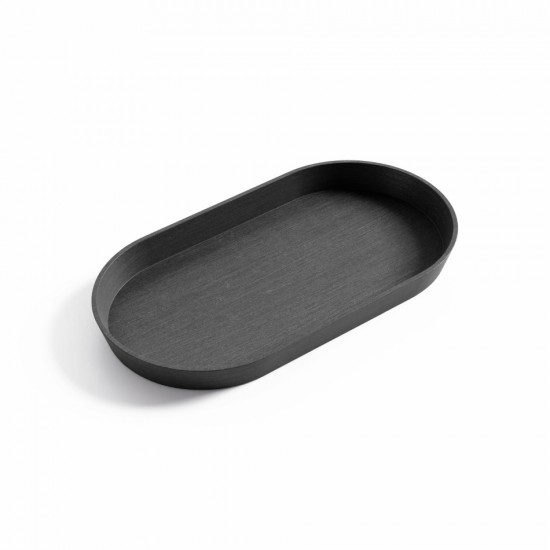 Saucer oval Tokyo 30 Dark Grey Oval saucers