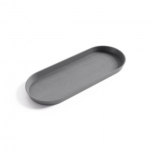 Saucer oval Tokyo 40 Grey