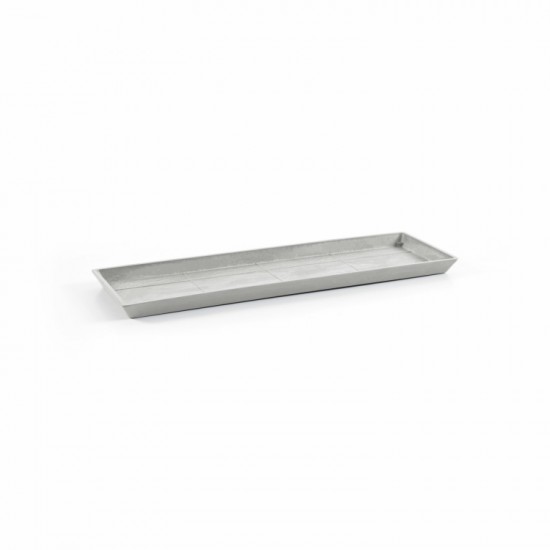 Saucer rectangular 45 White Grey Rectangular saucers 