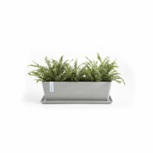 Saucer rectangular 55 White Grey